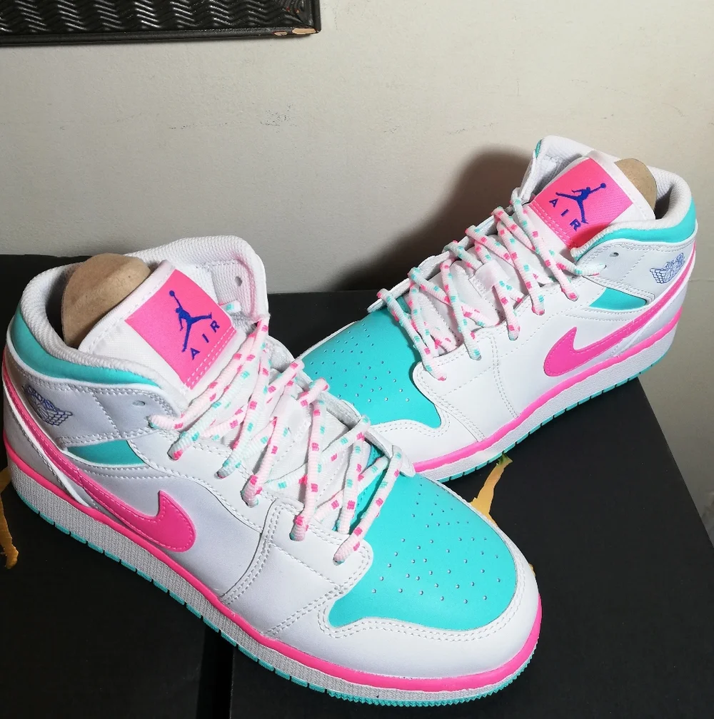 AIR JORDAN 1 MID M*U*L*T*I*C*O*L*O*R* WOMEN US SIZE6.5 BRAND NEW IN BOX - Picture 9 of 14